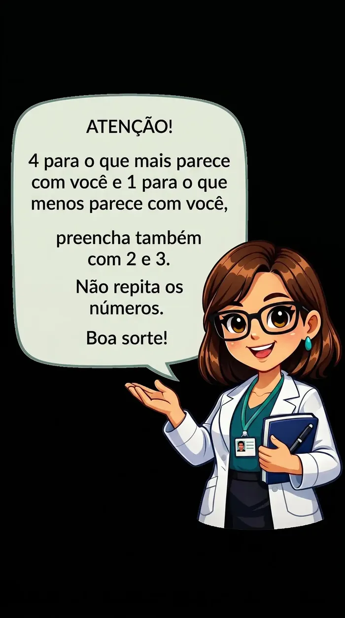 Dica de preenchimento do questionário DISC